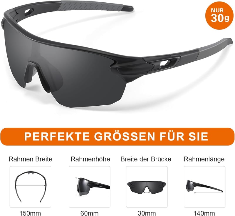 Suoso UV-védett kerékpáros napszemüveg férfiaknak és nőknek, 2 db