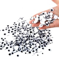 Öntapadós Googly szemek 100 db, 6-25 mm - Kreatív DIY kellék 1