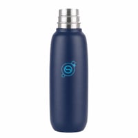 Sticlă pentru apă carbogazoasă SodaStream Fizz & Go Cool din oțel inoxidabil, 0,9 l, albastră, termos cu perete dublu — ca nouă (stare: vezi a 2-a fotografie) 1