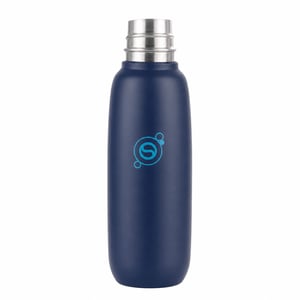 SodaStream Fizz & Go Cool boca za gaziranu vodu od nehrđajućeg čelika 0,9 l plava, termos boca s dvostrukom stijenkom — kao nova (stanje: vidi 2. sliku)