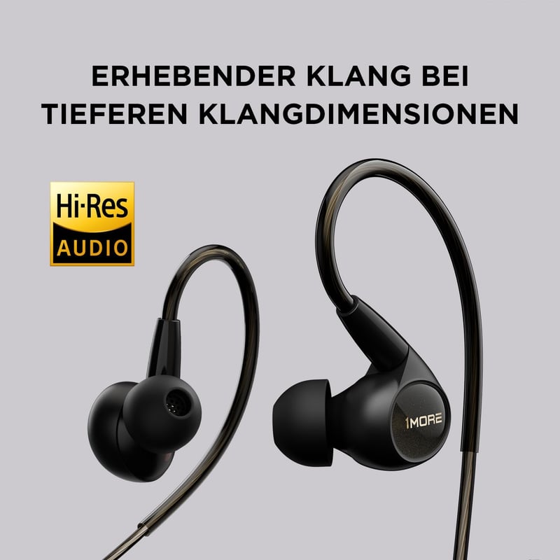 1MORE Penta Driver Vezetékes Fülhallgató - Hi-Res Tanúsított Hibrid Multidriver, HiFi Hangzás, Lecsatolható MMCX Csatlakozó, MEMS Mikrofon, 