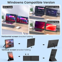 Hordozható SMISEACOW 11,6" Full HD IPS monitor laptophoz, konzolokhoz, védőtokkal 5