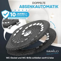 Sanilo Yin Yang WC Ülőke Puha Záródással - Könnyen Szerelhető Fa Toalett Tető Erős Zsanérokkal, Kerek Forma, Prémium Kivitel 3