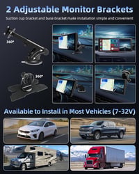 Jansite 10,26" Apple CarPlay Android Autós Kijelző 2.5K Műszerfali Kamerával, Vezeték Nélküli DrivePlay, Tolatókamera, Bluetooth, Tükrözés 17