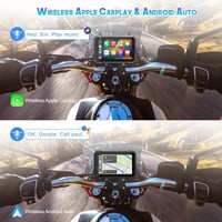 Vízálló 7" CarPlay GPS navigáció motorokhoz és autókhoz - KAOLALI 2