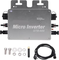 Napelemes mikroinverter 600W, WiFi-s, IP65 vízálló, 120-230V 1