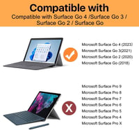 MoKo Microsoft Surface Go 4/3/2 Védőtok Stifttartóval és Kézpánttal - Fekete 2