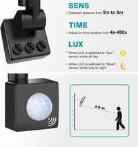 kolpop LED Mozgásérzékelős Reflektor Kültéri, 2 db 30W 3000LM, 6500K Hideg Fehér, IP65 Vízálló, 120° Szögben Állítható Lámpa Garázsba, Kertb 4