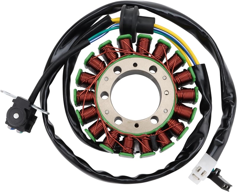 GOOFIT 18 Tekercses Motorkerékpár Gyújtótekercs - Magneto Stator Gyújtásgenerátor Suzuki VZ800 Marauder 800 Modellekhez (1997-2004)