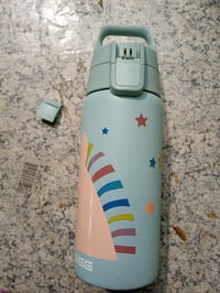 Detská termoska SIGG Shield Therm One Uni Stars 0,5 l, aqua — vrchná časť uzáveru sa čiastočne odlupuje (stav: pozri 2. obrázok) 3