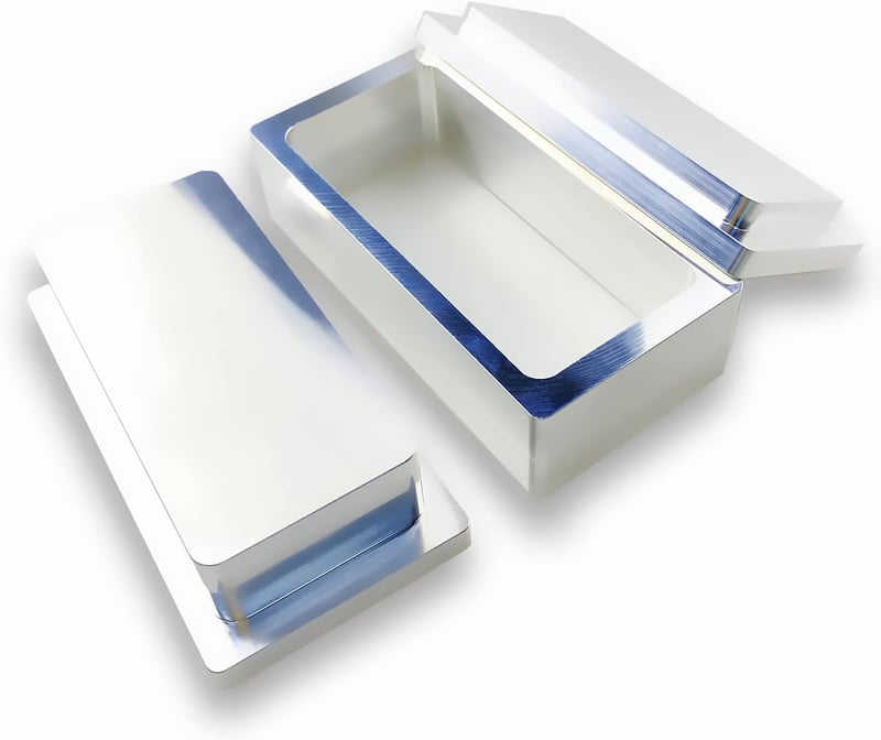 Fémből készült 5x10 cm-es téglalap alakú gyanta előprés forma, oldószermentes DIY extrakcióhoz