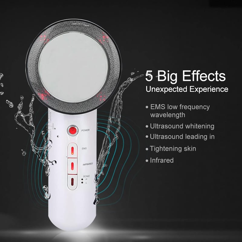 EMS Ultrahangos Cellulit Masszírozó, Fogyasztó, Vízálló, LED Fényterápiával