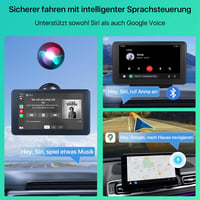 GreenAuto T86 7" érintőképernyős autórádió CarPlay-jel, Android Auto-val és tolatókamerával 3