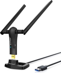 BrosTrend 1200Mbps WiFi adapter PC-hez, dupla sávos USB antenna Windows 11/10 kompatibilis 1