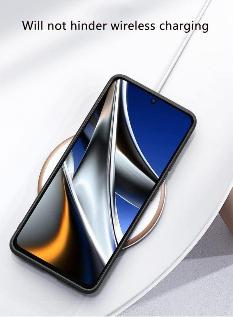 Poco X4 Pro 5G narancssárga műbőr tok kameravédővel