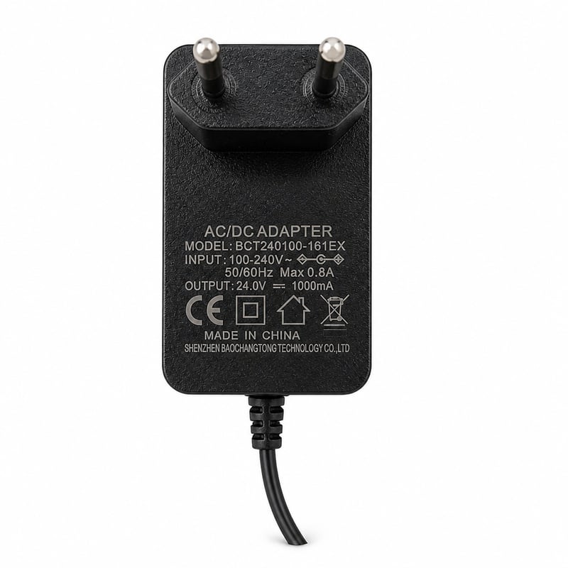 Light-Brightly LED Fényfüzér BCT240100-161EX tápegység 24V 1000mA AC/DC adapter kültéri égősorhoz 100-240V EU csatlakozó alkatrész