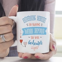 Német nyelvű "Távolság nem számít" bögre 350 ml - MUGFFINS 2