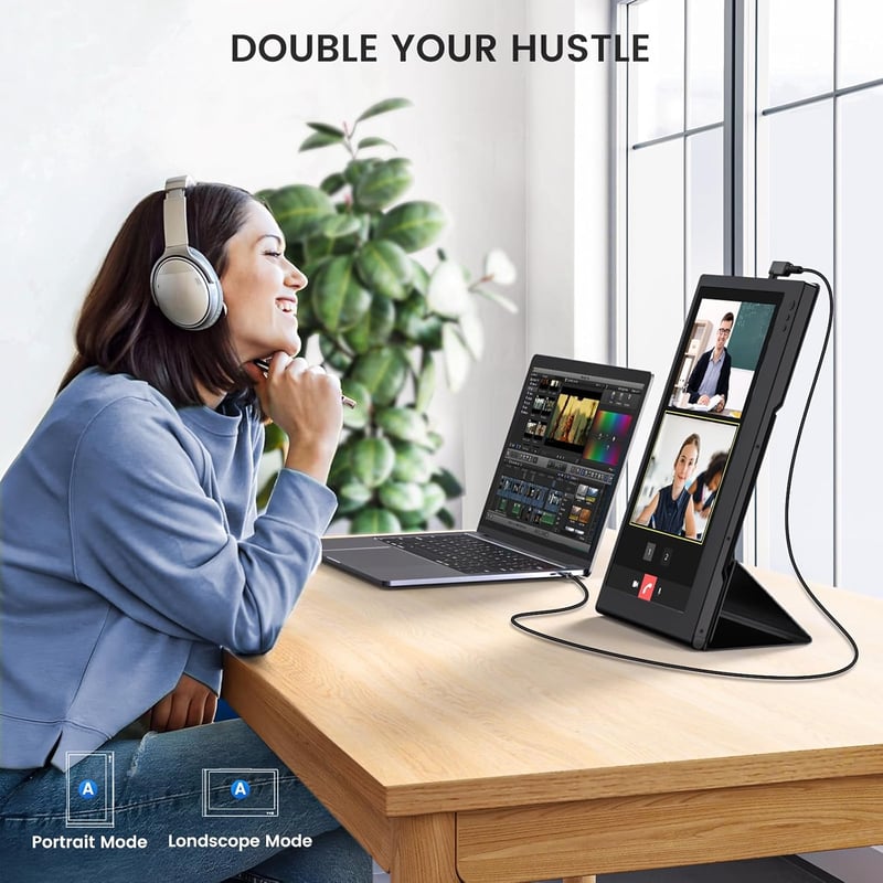Hordozható SMISEACOW 11,6" HD IPS monitor laptophoz, telefonhoz, konzolhoz