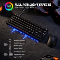 ATTACK SHARK X68 HE & R1 Gamer Billentyűzet-Egér Szett, 8000 Hz Gyorstrigger, 59g Szuperkönyű Vezeték Nélküli Egér, 18000DPI, RGB Háttérvilá 6