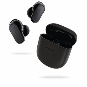 Căști wireless Bose QuietComfort Earbuds II cu anulare a zgomotului prin Bluetooth — fără dopuri, bandă de susținere și cablu de încărcare (stare: vezi a doua imagine)