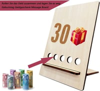 Egyedi 30. Születésnapi Fa Vendégkönyv és Pénzajándék Tábla - DIY Kreatív Ajándék 3