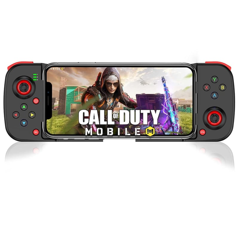 MFi Bluetooth Játékvezérlő iPhone és Android Készülékekhez - Megadream Vezeték Nélküli Gamepad (Fekete)