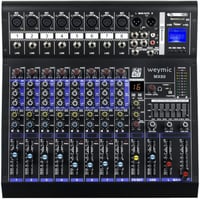 Weymic MX-80 Professzionális 8 Csatornás Keverőpult - DJ, Színpad, Karaoke Hangkeverő USB Csatlakozással és DSP Effektekkel 1