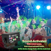 URAQT RGB Diszkófény 60 Üzemmóddal, Távirányítóval és Hangvezérléssel 2