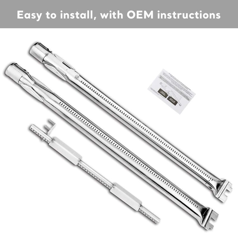 Denmay rozsdamentes acélból készült grill égő Weber Spirit E-210 E-220 S-210 S-220 modellekhez