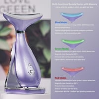 VRAIKO LILY Arcformáló és Nyakmasszírozó Készülék - Hőterápiás, LED, Vibráció, Lila 2