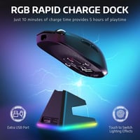 VGN GAMEPOWER Attack Shark X6 Vezeték Nélküli Gamer Egér, 49g Ultrakönnyű, RGB Töltőállomás, 26000DPI, PixArt PAW3395, 3 Csatlakozási Mód, 2 3