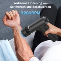 Emicool 2-in-1 Masszázspisztoly Meleg-Hideg Funkcióval, Hosszabbított Nyéllel - Izomfájdalom Enyhítő, 5 Sebességes, Hordozható Mély Szöveti  6