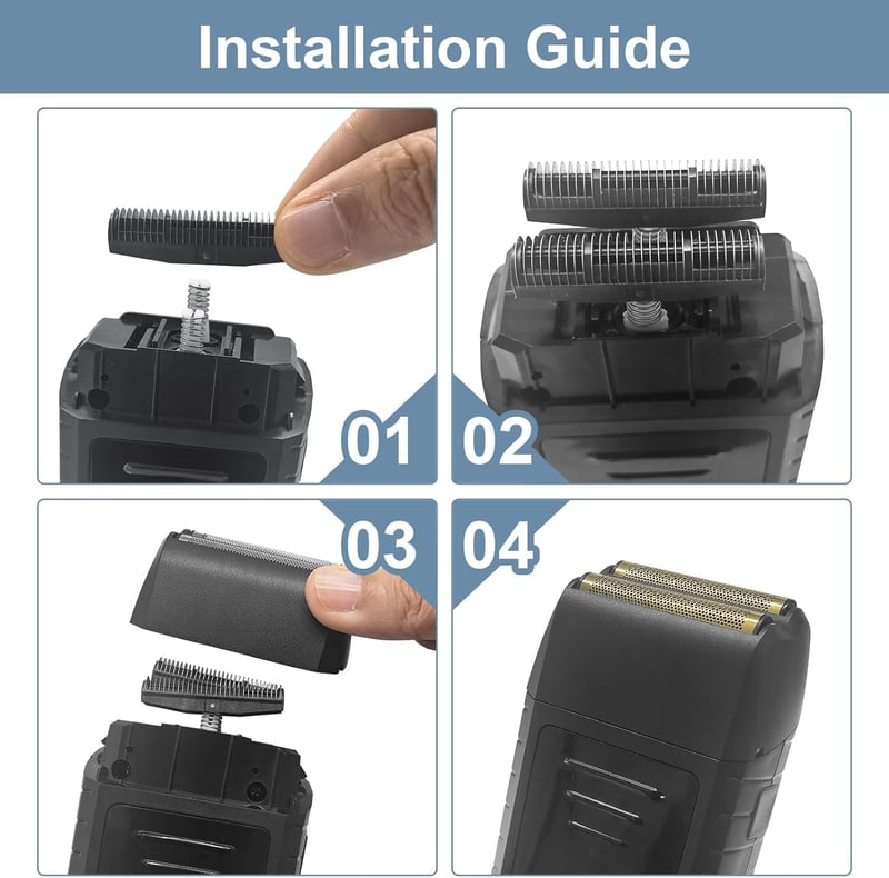Wahl 5 Star Series Vanish borotva pótfej, 2 db-os fekete szett, kompatibilis 8173-700 modellhez