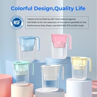 Waterdrop Elfin 2,5L Hűtőszekrény Vízszűrő Kancsó, Fluor- és Klórcsökkentő, NSF-tanúsított, BPA-mentes, Fehér 3