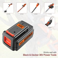 Black+Decker 36V kompatibilis akkumulátor - GOOALITY 2,5Ah lítium pótakku 3
