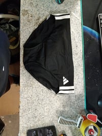 adidas 3 Stripes férfi úszónadrág fekete/fehér színben XL-es méret használt állapot 2