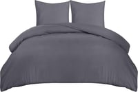 Utopia Bedding 3 részes szürke mikroszálas ágyneműhuzat garnitúra 155x220 cm 1