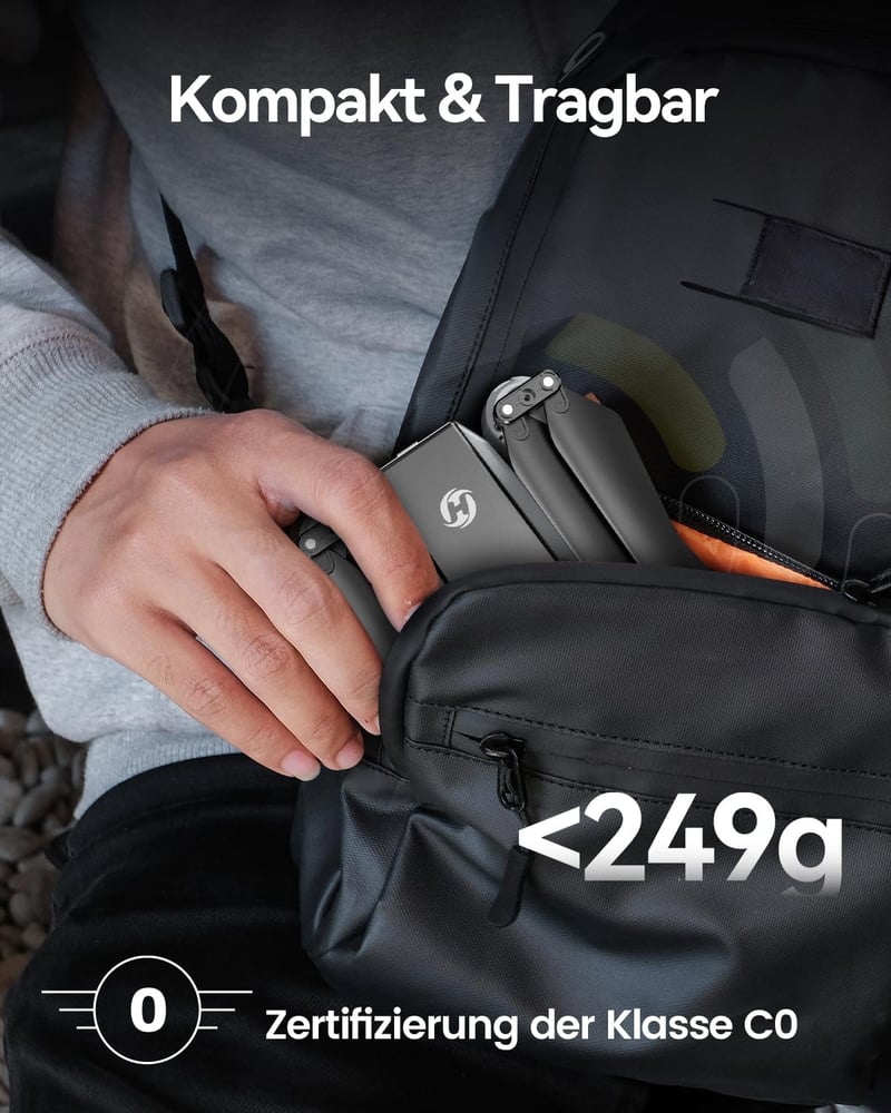 Holy Stone HS440D GPS Drón 4K Kamerával Kezdőknek, 20 Perces Repülési Idő, Követés Funkcióval, Automatikus Visszatérés, 5G FPV Átvitel, Össz