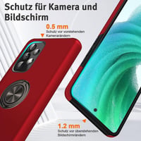 Samsung Galaxy A53 5G piros ütésálló tok gyűrűs állvánnyal 5