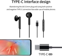 Căști USB-C BASS rezistente la apă cu microfon și control al volumului 5