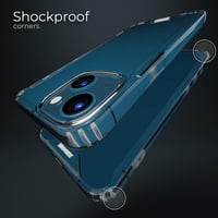 iPhone 13 Ütésálló Tok - Moozy Xframe Átlátszó Szélű, Kettős Színű TPU Kerettel 2
