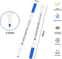 TBC 24 színű vízálló akrilfesték marker kő, vászon, fa festésére 3