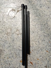AIZESI Bară telescopică pentru perdea 60-90 cm Lungime Ø 13 mm Neagră, bară pentru fereastră fără găurire, set (Defect: lipsește un capăt la o bară) — set de 1 bucată 4