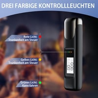 Digitális Alkoholszonda LCD Kijelzővel - Pontos Promille Mérő Szájrész Nélkül - Hordozható Alkoholteszter USB Töltéssel Bulikhoz, Ot 2