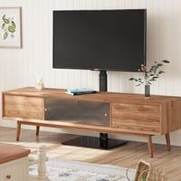 BONTEC TV Állvány 30-70 Colos Képernyőkhöz - Állítható Magasságú Padlóállvány LCD/LED/OLED/Plazma Televíziókhoz - VESA 600x400mm Kompatibili - black 8