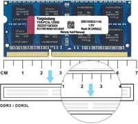 Crucial 8GB DDR3L 1600MHz Laptop RAM Kit - Kék, 2x4GB, SODIMM 5