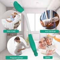 BUENTYA Hosszú Nyélű WC Segédeszköz Időseknek - 38,1 cm-es Toalettpapír Tartó 6