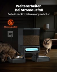 oneisall 5L Automata Kisállat Etető 2 Tállal - Macskáknak és Kutyáknak, Hangrögzítő Funkcióval, Rozsdamentes Acél Tálakkal - standard 7