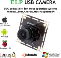 ELP 1.3MP USB Webkamera 960P Felbontással - 0.01 Lux Gyenge Fényviszonyokhoz - 2.1mm Széles Látószögű Lencsével - Android/Linux Kompatibilis 4