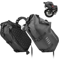Rhinowalk Motoros Oldaltáska 48L Vízálló - Dupla Nyeregtáska Motorkerékpárhoz, Hőálló Anyag, Ütésálló Méhsejt Kialakítás, Könnyű Rögzítés 1